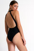 Shan Intemporel Plunging high neck one-piece